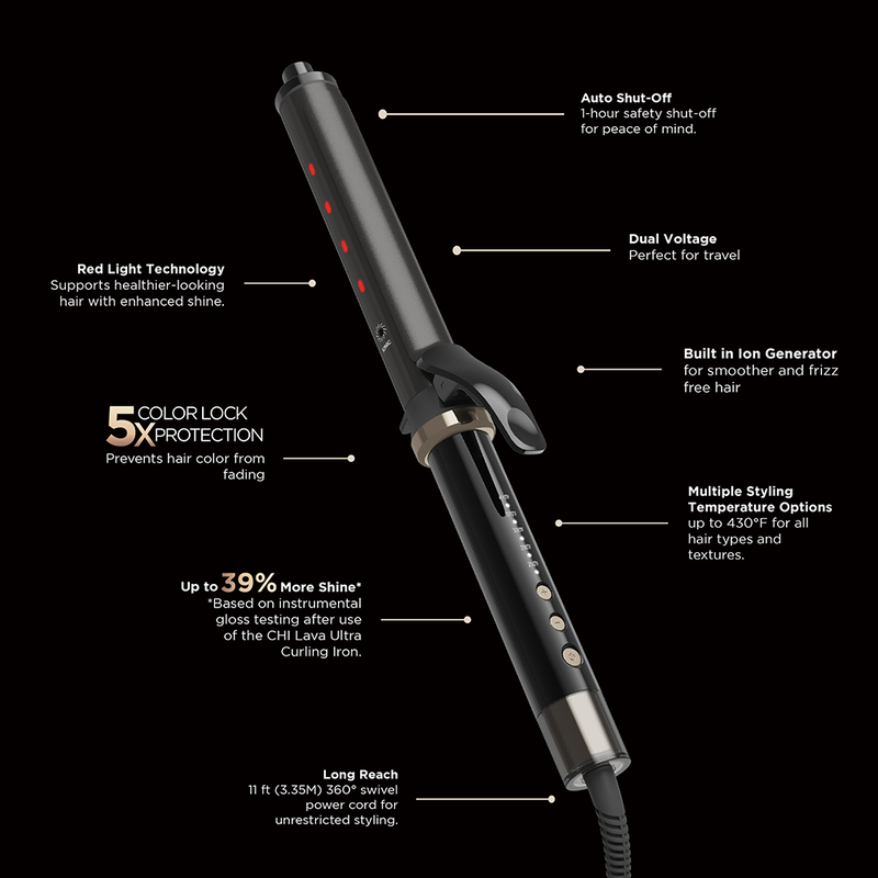 LAVA 1.25 Inch Ultra Curl Volcanic Lava Curler, , large image number null